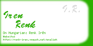 iren renk business card